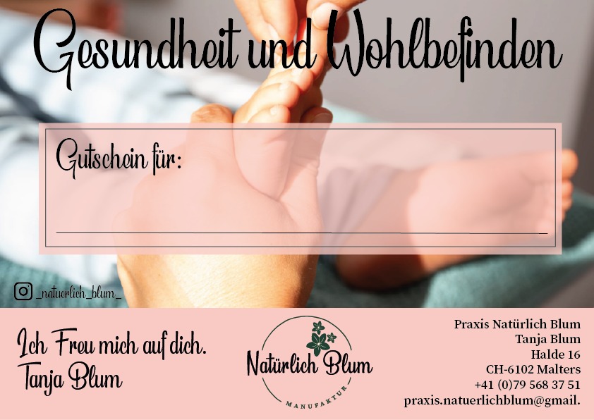 Gutschein für Gesundheit und Wohlbefinden – Praxis Natürlich Blum